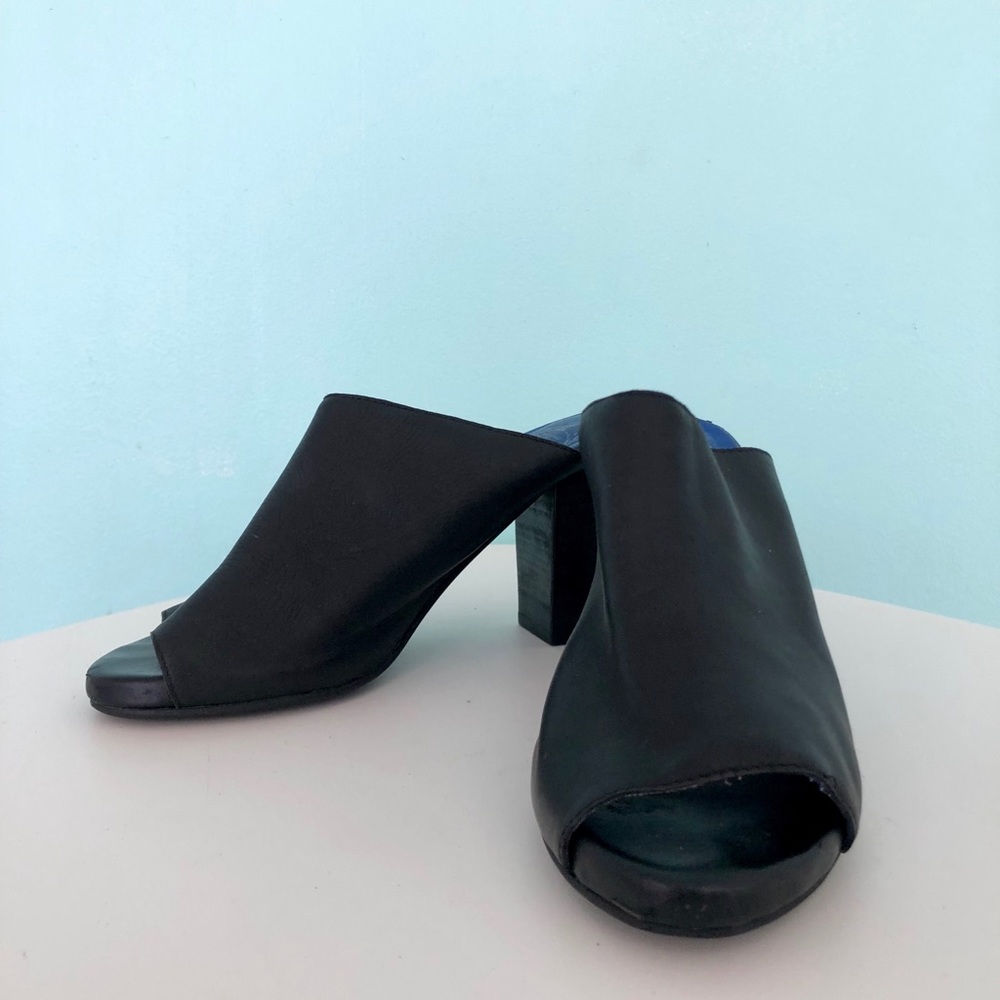 Jeffery Campbell peep toe mules